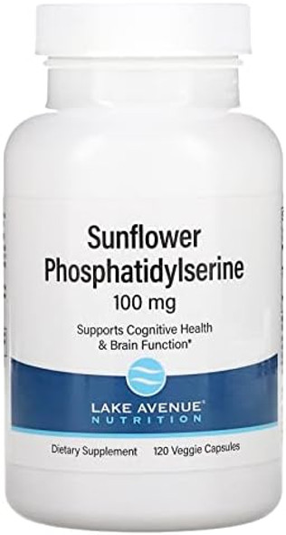 Lake Avenue California Gold Nutrition Sunflower Phosphatidylserine, 100 Mg, 120 Veggie Capsules
