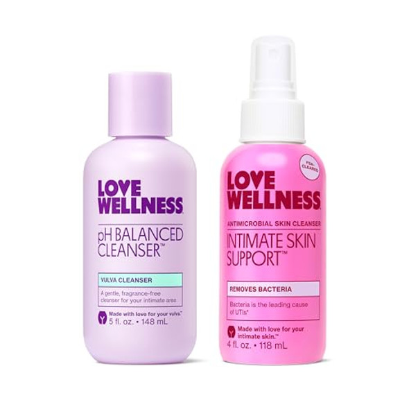 Love Wellness Feminine Hygiene Bundle  Ph Balancing Cleanser + Intimate Skin Support Spray  Fragrance- Vulva Wash & Uti Prevention Spray  Gentle Daily Intimate Care Set For Women Love Wellness Feminine Hygiene Bundle  Ph Balancing Cleanser + Intimate Skin Support Spray  Fragrance- Vulva Wash & Uti Prevention Spray  Gentle Daily Intimate Care Set For Women