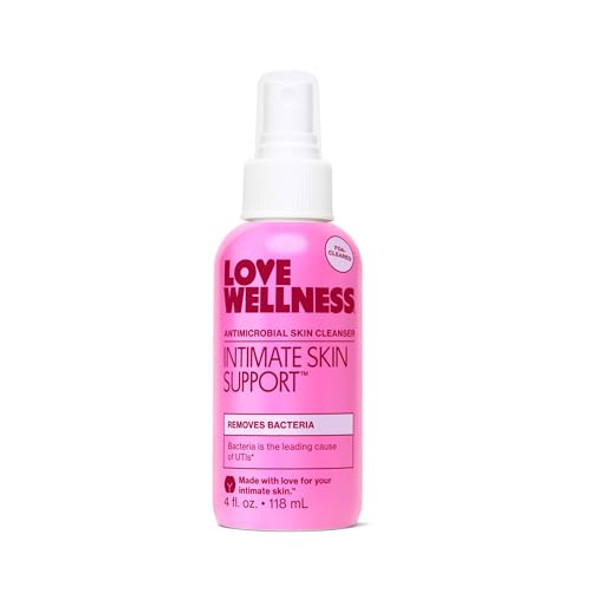 Love Wellness Intimate Skin Support I Fda-Cleared Cleanser Spray I Removes Buildup & Soothes Irritated Skin, Hypochlorous Acid Formula, Ph Balanced & Fragrance , 4 Fl Oz