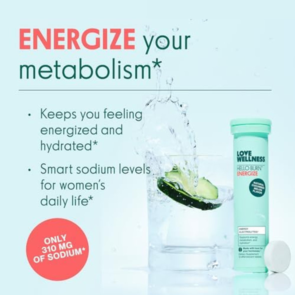Love Wellness Hello Burn Energize  Electrolytes To Supports Healthy Metabolism  Sustained And Efficient Energy Source With B Vitamins  12 Tablet Love Wellness Hello Burn Energize  Electrolytes To Supports Healthy Metabolism  Sustained And Efficient Energy Source With B Vitamins  12 Tablet