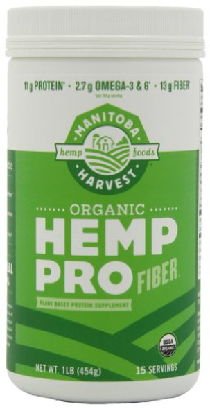 Manitoba Harvest Hemp Pro Fiber, 16 Ounce Tubs (Pack Of 2)