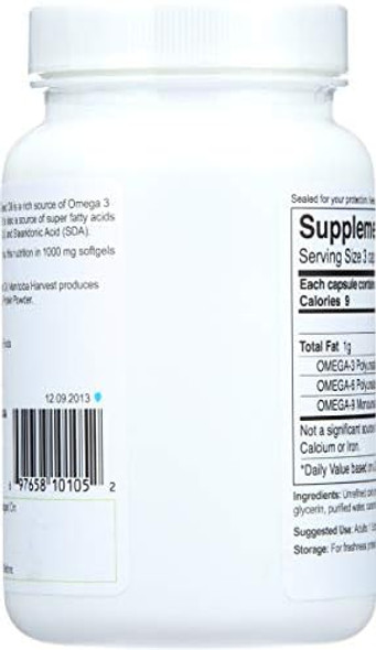 Manitoba Harvest Hemp Seed Oil Capsules - 60 Count (Pack Of 1) 1000Mg Ea.