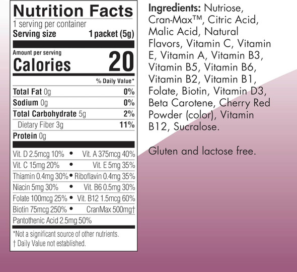 Medtrition Utymax Cranberry Medical Food Powder 60/5 Gm Packets