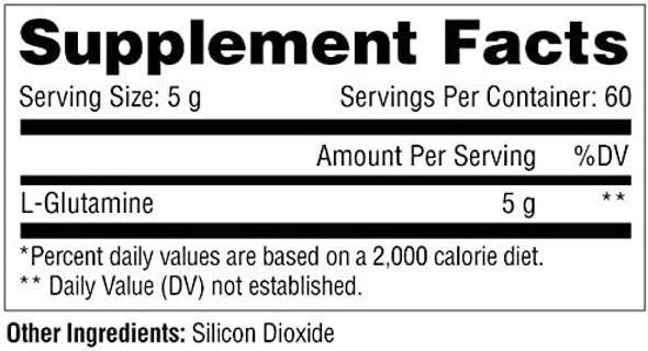 Metabolic Nutrition Glutamine, 300 Grams, Powder