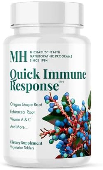 Michael'S Health Naturopathic Programs Quick Immune Response - 60 Vegetarian Tablets - Immune System Support - With Vitamin A, Vitamin C & Zinc - 20 Servings