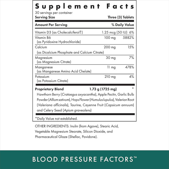 Michael'S Health Naturopathic Programs Blood Pressure Factors - 90 Vegetarian Tablets, Pack Of 2 - Provides Fluid Balance Support - Kosher - 60 Total Servings