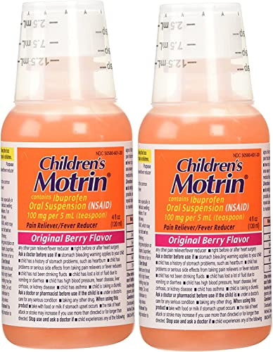 Motrin Child Berry Liq Size 4 Fluid Ounce, Pack Of 6