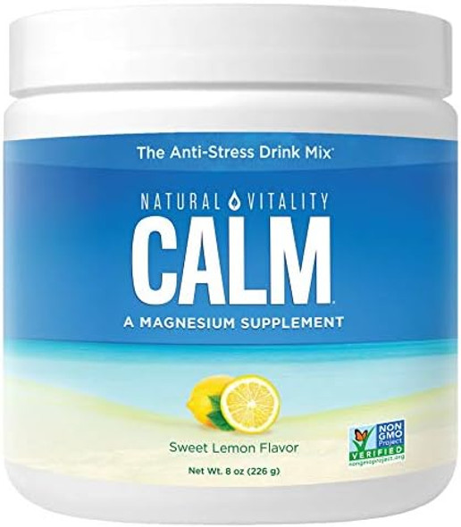 Natural Vitality Sweet Lemon Flavor Magnesium Anti-Stress Drink Mix, 8 Oz Natural Vitality Sweet Lemon Flavor Magnesium Anti-Stress Drink Mix, 8 Oz