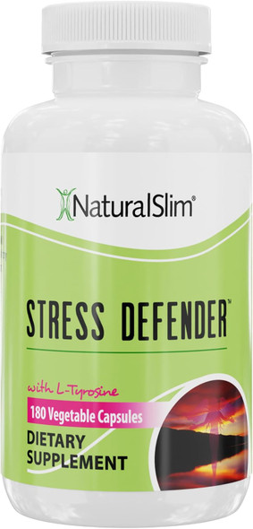 Naturalslim Stress Relief Supplement - Stress Defender, High Cortisol Reducer, Control Cravings, Sleep & Metabolism Support With Vitamin B5 Pantothenic Acid & L Tyrosine - 180 Vegetable Capsules Naturalslim Stress Relief Supplement - Stress Defender, High Cortisol Reducer, Control Cravings, Sleep & Metabolism Support With Vitamin B5 Pantothenic Acid & L Tyrosine - 180 Vegetable Capsules
