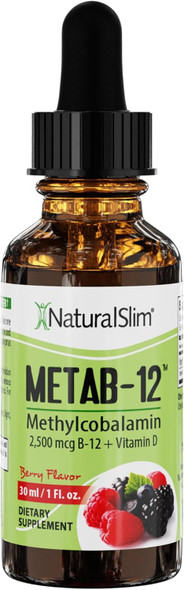 Naturalslim Liquid B12 Vitamins With Vitamin D - Metab-12 Methylcobalamin 2500 Mcg B12 Sublingual Drops For Metabolism, Energy, & Immune Support - Berry Flavor 1 Fl Oz Naturalslim Liquid B12 Vitamins With Vitamin D - Metab-12 Methylcobalamin 2500 Mcg B12 Sublingual Drops For Metabolism, Energy, & Immune Support - Berry Flavor 1 Fl Oz