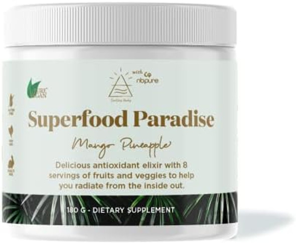 Nbpure Earthy Andy Superfood Paradise, Mango Pineapple, 30 Servings Nbpure Earthy Andy Superfood Paradise, Mango Pineapple, 30 Servings