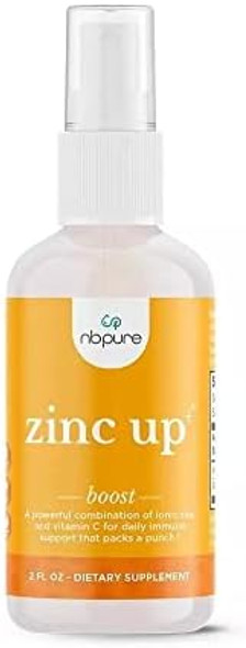 Nbpure Zinc Up+ Zinc Liquid Spray With Vitamin C For Kids & Adults, 2 Fl Oz