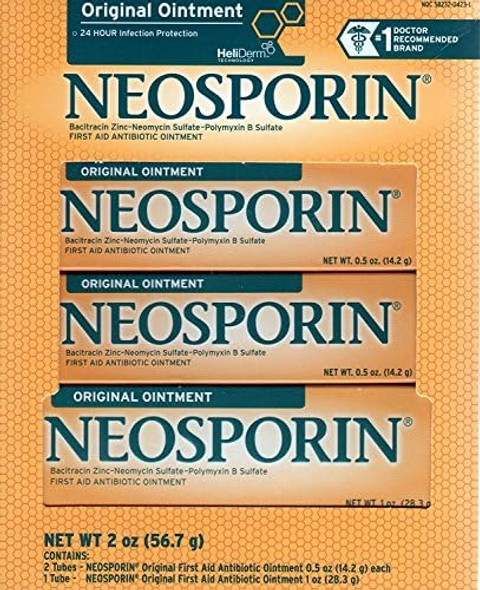 Neosporin Original First Aid Antibiotic Ointment Combo Pack, 2Oz Neosporin Original First Aid Antibiotic Ointment Combo Pack, 2Oz