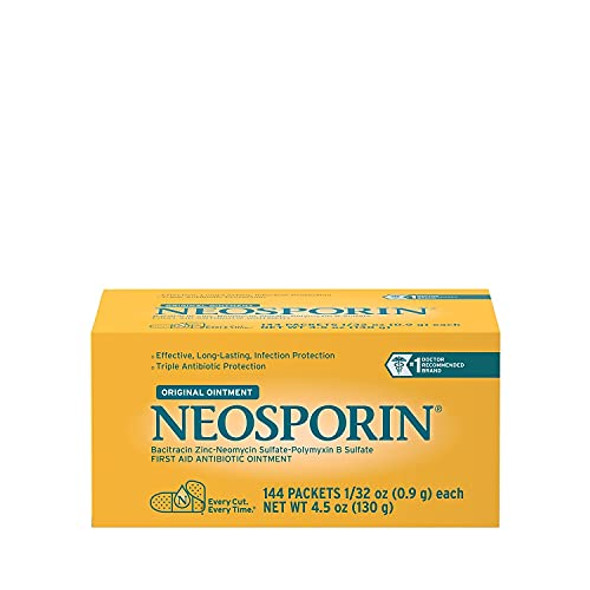 Neosporin 512376900 Antibiotic Ointment.031 Oz. Capacity Packet (Pack Of 144), Yellow Neosporin 512376900 Antibiotic Ointment.031 Oz. Capacity Packet (Pack Of 144), Yellow