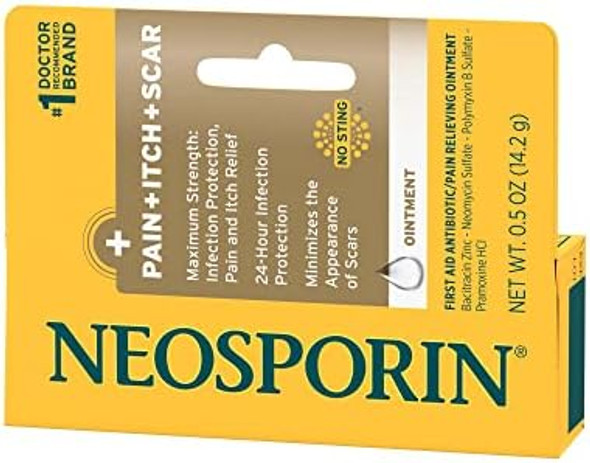 Neosporin Pain/Itch/Scar Multi-Action Ointment, 0.5 Ounce Per Box (9 Pack) Neosporin Pain/Itch/Scar Multi-Action Ointment, 0.5 Ounce Per Box (9 Pack)
