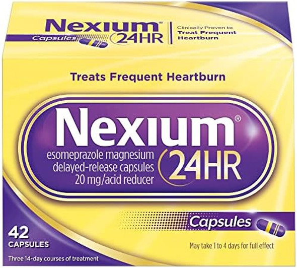 Nexium 24Hr Capsules, Value Size Pack 84 Count Value Pkg Nexium 24Hr Capsules, Value Size Pack 84 Count Value Pkg