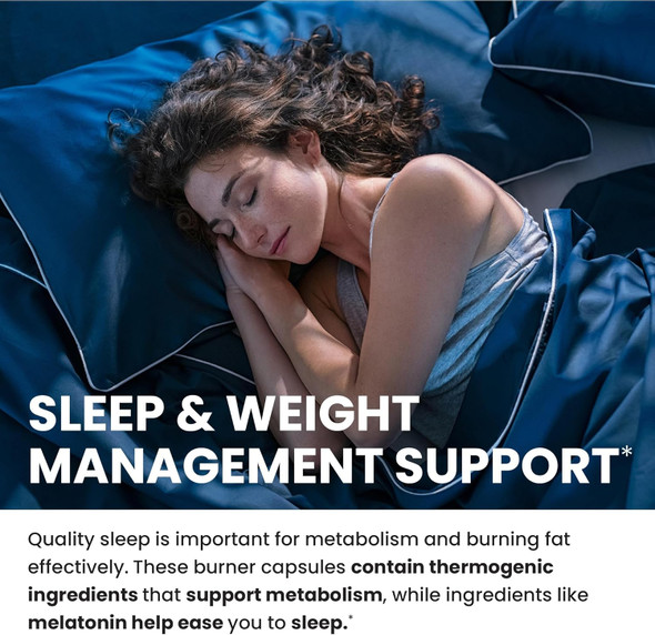 Nobi Nutrition Night Time Fat Burner Gummies, Sleep Support & Weight Loss Supplement  Slimming Hunger Suppressant & Metabolism Booster, Shred Belly Fat While You Sleep  Nighttime Diet Gummies For Women & Men 60Ct