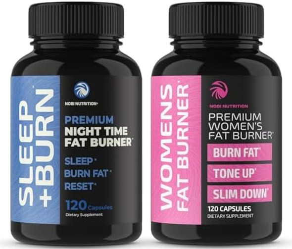 Nobi Nutrition Nobi Nutrition Day And Night Time Fat Burner Bundle For Women  24/7 Weight Loss With Thermogenic Raspberry Ketones  Appetite Suppressant, Metabolism Booster, And Belly Fat Reducer  120 Count Each Nobi Nutrition Nobi Nutrition Day And Night Time Fat Burner Bundle For Women  24/7 Weight Loss With Thermogenic Raspberry Ketones  Appetite Suppressant, Metabolism Booster, And Belly Fat Reducer  120 Count Each