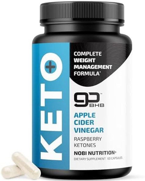 Nobi Nutrition Keto Pills With Apple Cider Vinegar, The Mother & Bhb  1000Mg Gobhb Exogenous Ketones & Raspberry Ketones For Metabolism, Ketosis & Acv Keto Diet Support  Gluten- Supplements  60 Capsules Nobi Nutrition Keto Pills With Apple Cider Vinegar, The Mother & Bhb  1000Mg Gobhb Exogenous Ketones & Raspberry Ketones For Metabolism, Ketosis & Acv Keto Diet Support  Gluten- Supplements  60 Capsules