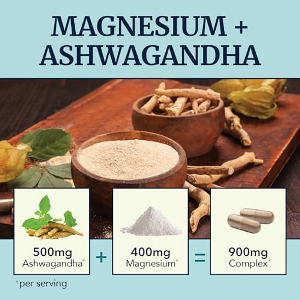 Nobi Nutrition Magnesium Ashwagandha  Calming Magnesium Supplement For Adults  Relax, Rest, Calm Mood & Sleep Support  Mag Citrate & Oxide 400 Mg + Ashwagandha 500 Mg  Muscle Health & Stress Relief  120 Ct Nobi Nutrition Magnesium Ashwagandha  Calming Magnesium Supplement For Adults  Relax, Rest, Calm Mood & Sleep Support  Mag Citrate & Oxide 400 Mg + Ashwagandha 500 Mg  Muscle Health & Stress Relief  120 Ct