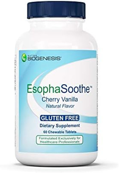 Nutra Biogenesis Esophasoothe - Chewable Esophogeal Support With Magnesium, Potassium & Calcium For Men & Women - 60 Tablet Chews