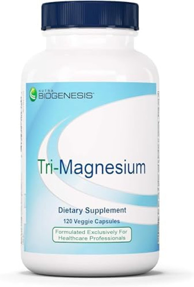 Nutra Biogenesis Tri-Magnesium - Triple Magnesium Complex, High Absorption Supplement With Citrate, Malate & Oxide For Bone, Muscle & Teeth Support, 3 In 1 Formula For Women & Men - 120 Capsules Nutra Biogenesis Tri-Magnesium - Triple Magnesium Complex, High Absorption Supplement With Citrate, Malate & Oxide For Bone, Muscle & Teeth Support, 3 In 1 Formula For Women & Men - 120 Capsules