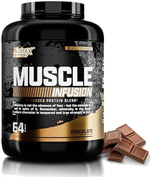 Nutrex Research Whey Protein Powder, Chocolate Muscle Infusion Whey Isolate W/Eaa & Hi Bcaa For Muscle Gain - 5 Pounds - Muscle Builder For Men & Women, Sports Nutrition, Delicious Taste & Texture Nutrex Research Whey Protein Powder, Chocolate Muscle Infusion Whey Isolate W/Eaa & Hi Bcaa For Muscle Gain - 5 Pounds - Muscle Builder For Men & Women, Sports Nutrition, Delicious Taste & Texture