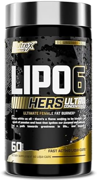 Nutrex Research Lipo-6 Black Hers Ultra Concentrate  Weight Loss Pills For Women  Fat Burner, Appetite Suppressant, Metabolism Booster For Weight Loss + Hair, Skin, & Nails Support  60 Diet Pills Nutrex Research Lipo-6 Black Hers Ultra Concentrate  Weight Loss Pills For Women  Fat Burner, Appetite Suppressant, Metabolism Booster For Weight Loss + Hair, Skin, & Nails Support  60 Diet Pills