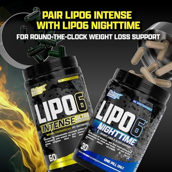 Nutrex Research Lipo 6 Intense And Nighttime Am/Pm Bundle