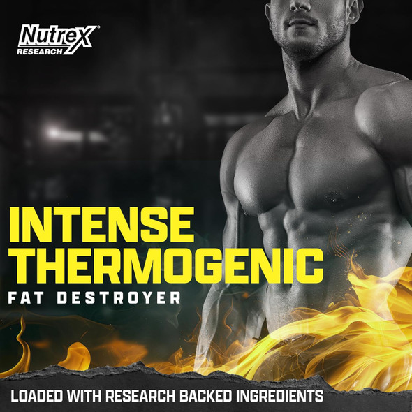 Nutrex Research Lipo6 Black Intense Ultra Concentrate Thermogenic Belly Fat Burner For Men And Women  Diet Weight Loss Supplement And Appetite Suppressant  60 Diet Pills