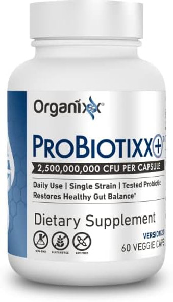 Organixx Probiotixx+ Probiotic Supplement, Daily Probiotics For Women & Men For Digestive Health Gut Health, Immune Support, 2.5 Billion Cfu, Gluten , Non Gmo, Shelf Stable, 60 Vegetarian Capsules Organixx Probiotixx+ Probiotic Supplement, Daily Probiotics For Women & Men For Digestive Health Gut Health, Immune Support, 2.5 Billion Cfu, Gluten , Non Gmo, Shelf Stable, 60 Vegetarian Capsules
