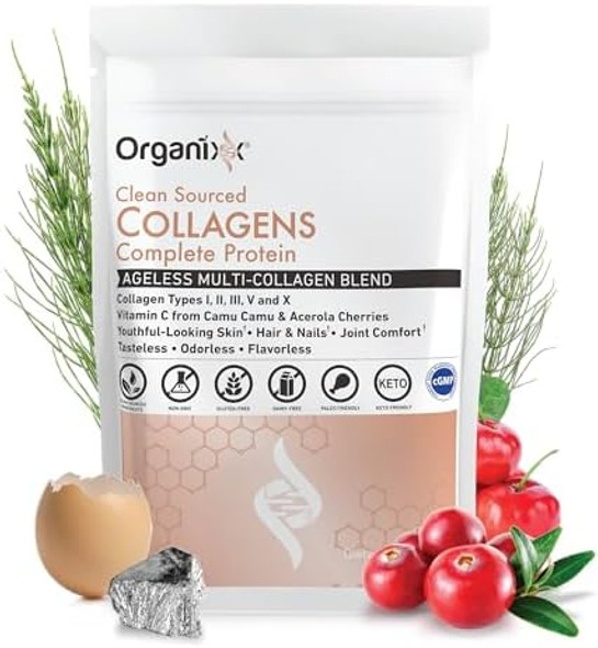 Organixx Collagen Peptides Powder (30 Servings) & Vegan Multivitamin (90 Gel Caps) Bundle Organixx Collagen Peptides Powder (30 Servings) & Vegan Multivitamin (90 Gel Caps) Bundle