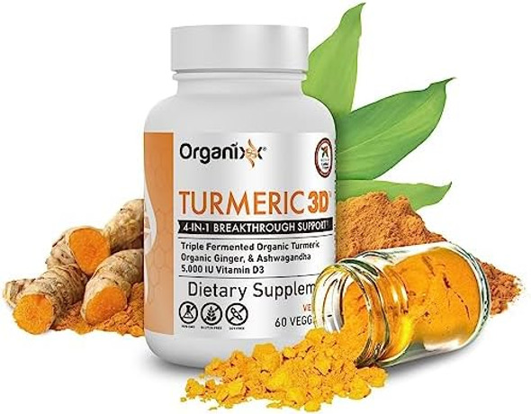 Organixx Turmeric Curcumin (60 Vegetarian Capsules) & Joint & Muscle Care Capsules (60 Count) Organixx Turmeric Curcumin (60 Vegetarian Capsules) & Joint & Muscle Care Capsules (60 Count)