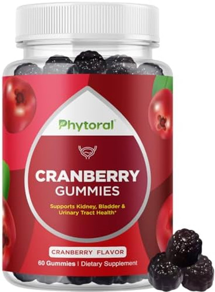 Phytoral Extra Strength Cranberry Gummies For Women - Delicious Potent Supplement And Men Bladder Kidney Urinary Tract Health Support Daily Vitamins (30 Servings) Phytoral Extra Strength Cranberry Gummies For Women - Delicious Potent Supplement And Men Bladder Kidney Urinary Tract Health Support Daily Vitamins (30 Servings)