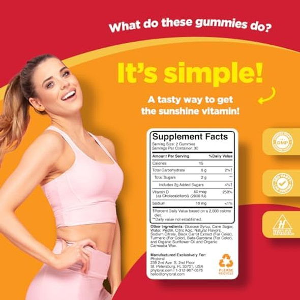 Chewable Vitamin D Gummies For Adults - Delicious Daily Vitamin D3 Gummies With D3 2000Iu Per Serving - Gluten And Gelatin  Non-Gmo Gummy For Adult Immunity Support (1 Month) Chewable Vitamin D Gummies For Adults - Delicious Daily Vitamin D3 Gummies With D3 2000Iu Per Serving - Gluten And Gelatin  Non-Gmo Gummy For Adult Immunity Support (1 Month)
