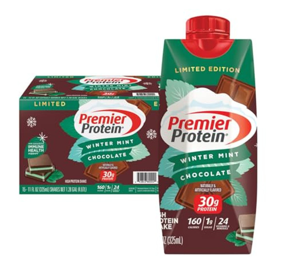 Premier Protein Winter Mint Chocolate Protein Shake 11 Fl Oz (Pack Of 1) Premier Protein Winter Mint Chocolate Protein Shake 11 Fl Oz (Pack Of 1)