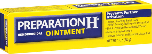 Preparation H Anti-Itch Hemorrhoid Treatment Cream With Hydrocortisone 1%, Maximum Strength Relief, 0.9 Oz