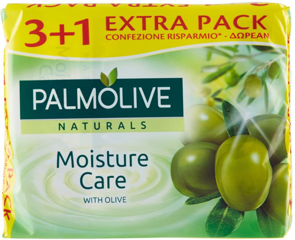 Palmolive Naturals - Soap, Enriched with Olive Extract - 360 g, 4 Pieces