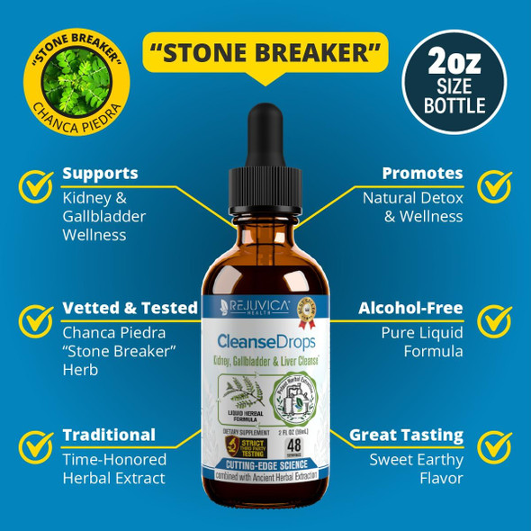 Cleanse Drops - Advanced Kidney & Gallbladder Cleanse Support Supplement - Liquid Delivery For Better Absorption - Chanca Piedra Used In ian Rainforest Cleanse Drops - Advanced Kidney & Gallbladder Cleanse Support Supplement - Liquid Delivery For Better Absorption - Chanca Piedra Used In ian Rainforest