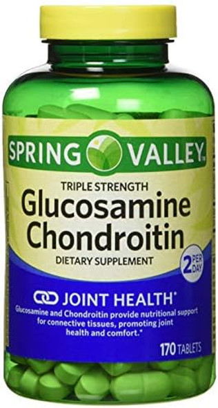 Spring Valley - Glucosamine Chondroitin, Triple Strength, 340 Tablets, Twin Pack Spring Valley - Glucosamine Chondroitin, Triple Strength, 340 Tablets, Twin Pack