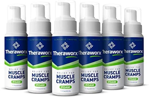 Theraworx Relief Fast-Acting Foam For Leg Cramps, Foot Cramps And Muscle Soreness, 7.1 Oz. (Pack Of 6) Theraworx Relief Fast-Acting Foam For Leg Cramps, Foot Cramps And Muscle Soreness, 7.1 Oz. (Pack Of 6)