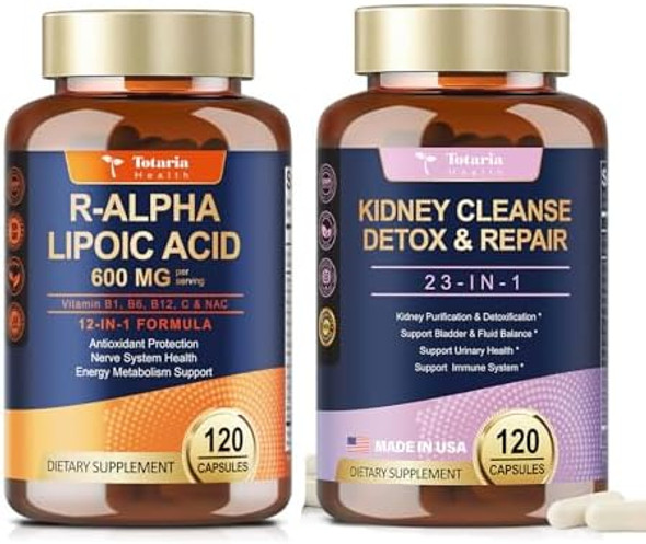 Totaria R Alpha Lipoic Acid 600Mg + Kidney & Liver Cleanse Detox & Repair Capsules Totaria R Alpha Lipoic Acid 600Mg + Kidney & Liver Cleanse Detox & Repair Capsules