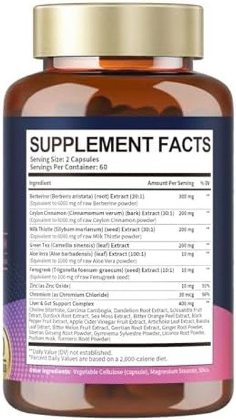 Totaria Berberine Supplement With Ceylon Cinnamon, Milk Thistle - Glp-1 Supplement Glp Activate Natural Formula, Berberine Plus For Liver & Gut Health, Immunity, Better Figure, Men & Women - 120 Vegan Caps Totaria Berberine Supplement With Ceylon Cinnamon, Milk Thistle - Glp-1 Supplement Glp Activate Natural Formula, Berberine Plus For Liver & Gut Health, Immunity, Better Figure, Men & Women - 120 Vegan Caps