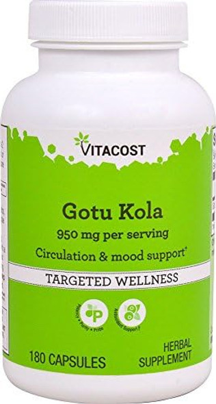 Vitacost Gotu Kola -- 950 Mg Per Serving - 180 Capsules Vitacost Gotu Kola -- 950 Mg Per Serving - 180 Capsules