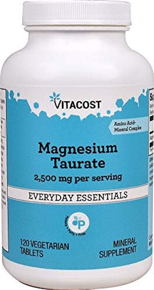 Vitacost Magnesium Taurate - 120 Vegetarian Tablets