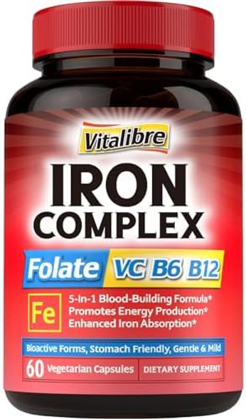Vitalibre 5-In-1 Iron Supplement & 10-In-1 Magnesium Complex Vitalibre 5-In-1 Iron Supplement & 10-In-1 Magnesium Complex