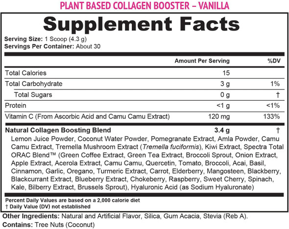 Vitauthority Vegan Collagen Powder For Women - Plant Based Collagen Supplement For Women With Proprietary Vegan Hair Skin And Nails Vitamins - Vegetarian Collagen Powder With Hyaluronic Acid