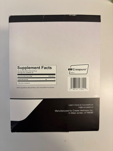 Create Single Serve Creatine Monohydrate Powder – 5g Creapure Creatine | Redefining Strength Energy & Recovery | Sugar-Free Vegan Non-GMO | Unflavored Lightly Sweetened 0 Calories | 30 Packets Create Single Serve Creatine Monohydrate Powder – 5g Creapure Creatine | Redefining Strength Energy & Recovery | Sugar-Free Vegan Non-GMO | Unflavored Lightly Sweetened 0 Calories | 30 Packets