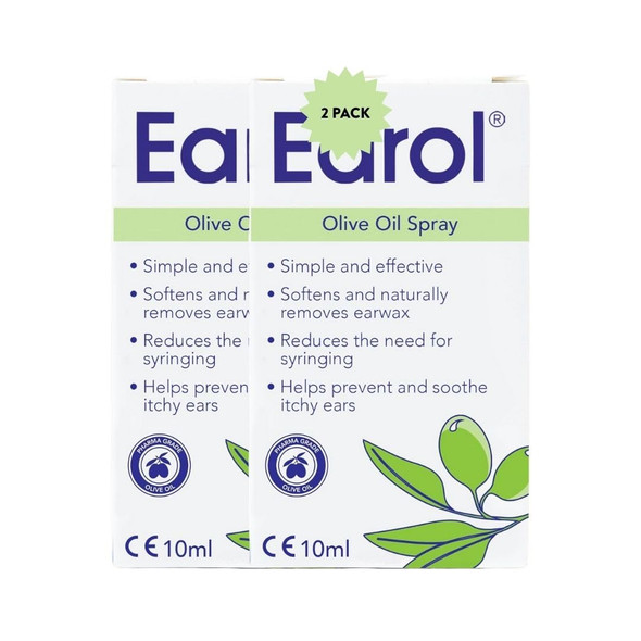 Earol  Olive Oil Natural Ear Wax Softener Spray – Gently Softens and Removes Ear Wax Reduces Need for Syringing Promotes Ear Hygiene Earol  Olive Oil Natural Ear Wax Softener Spray – Gently Softens and Removes Ear Wax Reduces Need for Syringing Promotes Ear Hygiene