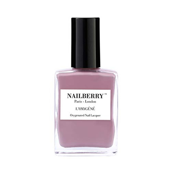 Nailberry L'Oxygéné Oxygenated Nail Lacquer Love Me Tender Creamy Rose Beige Opaque Polish UV Protected Long-Wear Nail Polish 12- Vegan Halal Cruelty & Gluten 15 ml